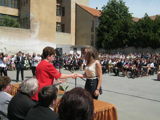 Ballagás az Ady Endre Középiskolában 