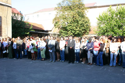 A 2006/2007-es tanév megnyitója is a hagyományos módon zajlott az Ady Endre Líceumban