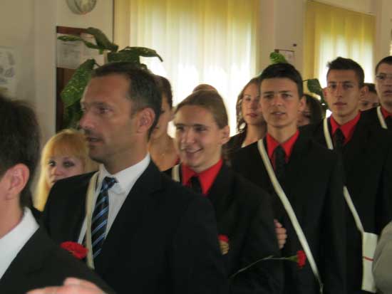 Ballagás az Ady Endre Középiskolában 